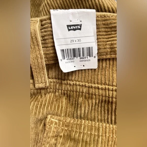 NWT Mens Levi Strauss and Co Corduroy Jeans. Various sizes. 29,31, 33 All 30”L - Picture 4 of 6
